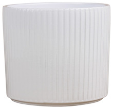 Potteskjuler Pillar Stripes hvid Ø11,5 cm